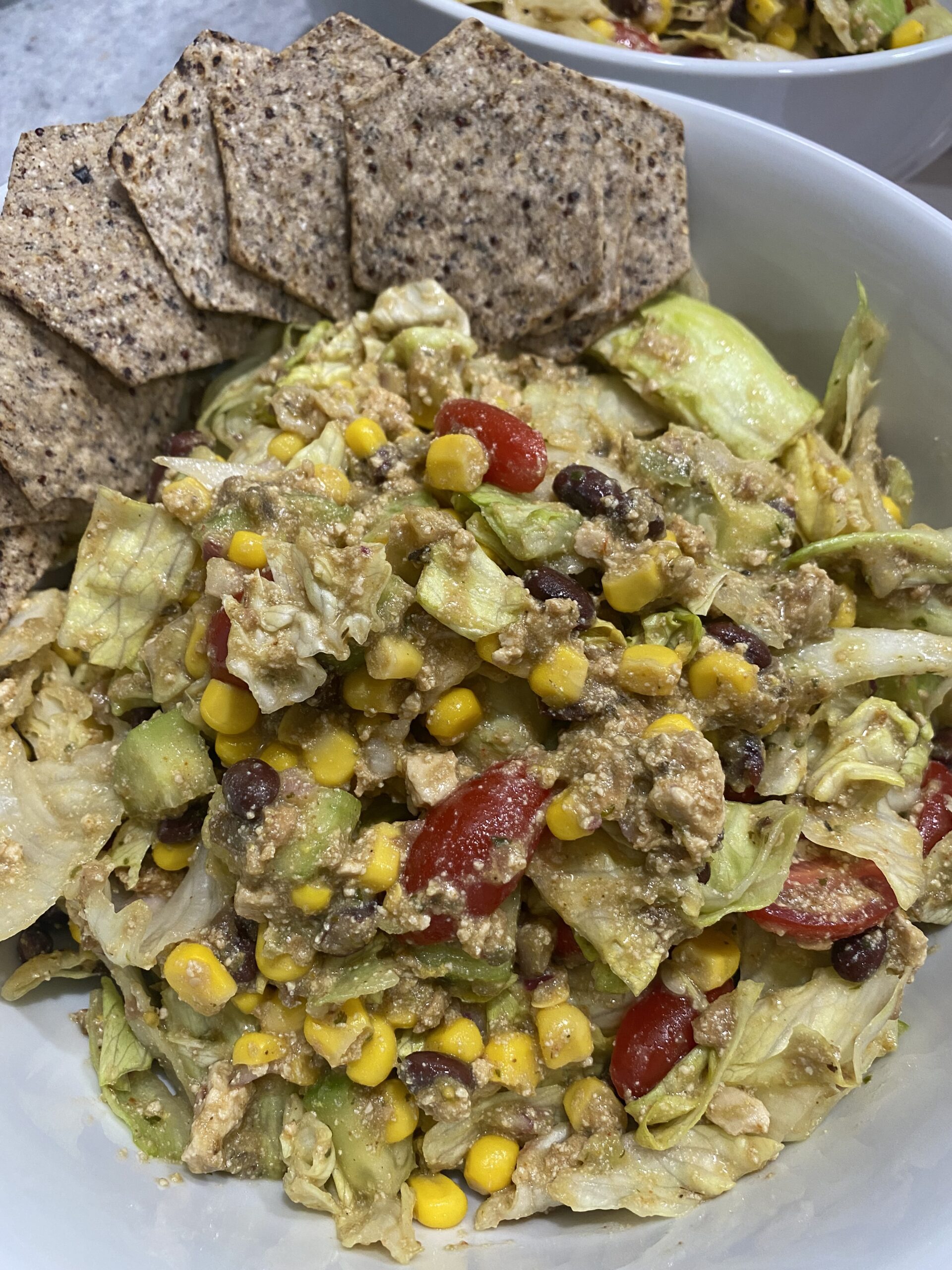 Taco Salad with Tortilla Chips